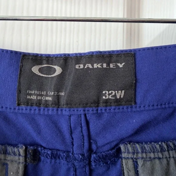 Oakley Mens Blue Active Outdoor Performance Shorts Size 32W - Picture 7 of 11